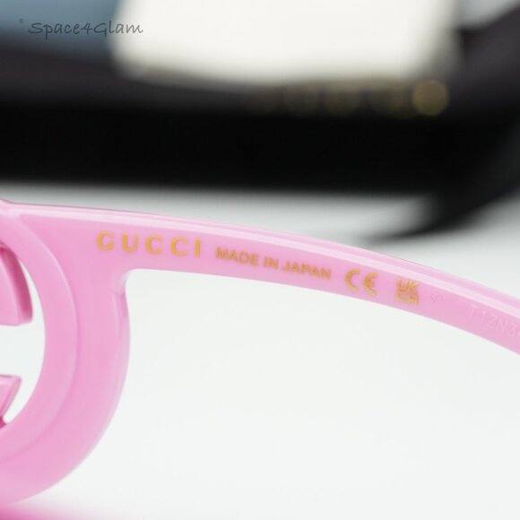 BRAND NEW Gucci GG1325S 006 Pink Grey Rectangle Unisex Sunglasses GG 1325S main image 5